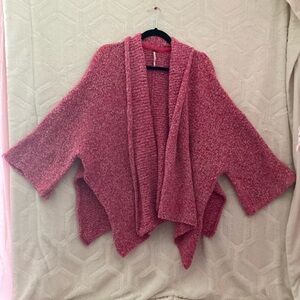 EUC   F.P Pink Marl Shawl Oversized Cardigan